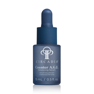 Circadia Counter A.G.E. Balancing Serum in a sleek dropper bottle, designed for skincare and anti-aging benefits.