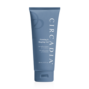 Circadia professional firming and shaping gel cleanser in a clear tube with a white cap, showing the product label.