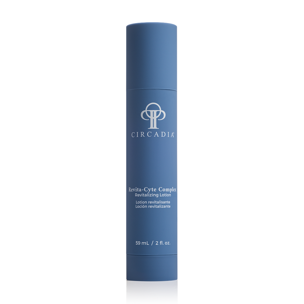 Circadia Revita-Cyte Complex Revitalizing Night Lotion in a sleek jar, designed to nourish and rejuvenate skin overnight.
