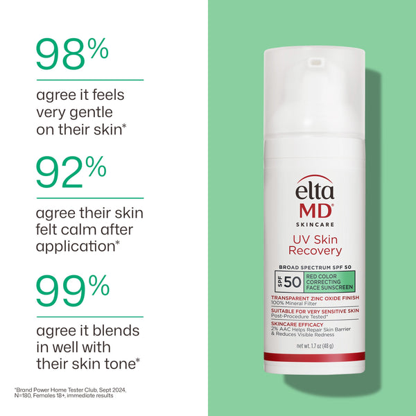 EltaMD UV Skin Recovery Red Color Correcting Green Tint Broad Spectrum SPF 50 product image 12