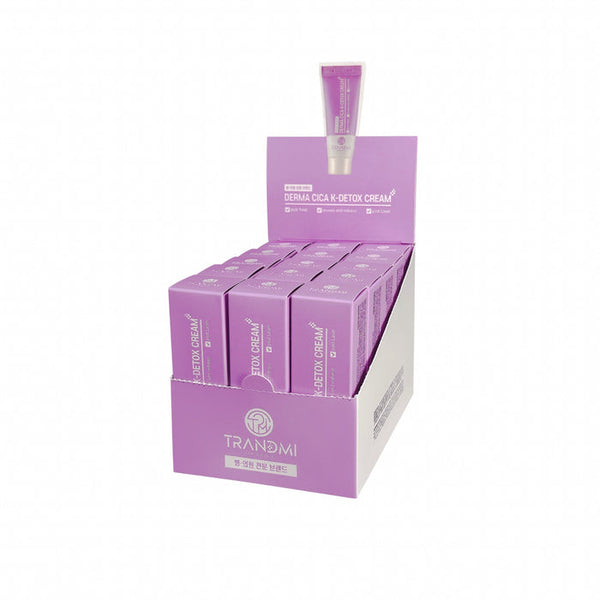 Tov Beauty Trandmi Derma Cica K-Detox Cream in 20ml jar, designed to soothe and heal bruised skin.