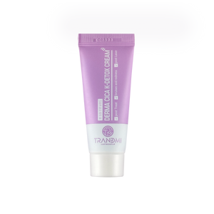 Tov Beauty Trandmi Derma Cica K-Detox Cream 20ml in a jar, designed for soothing and healing bruised skin.