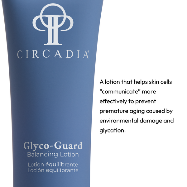 Circadia Glyco-Guard Balancing Lotion night cream in a sleek container, designed for skin hydration and balance.