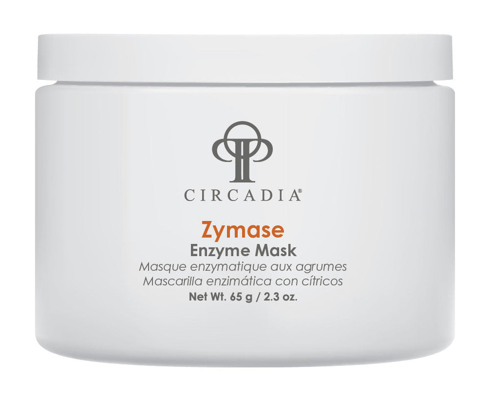 Circadia Zymase Enzyme Mask in a 2.3oz jar, featuring a natural enzyme formula for skin exfoliation and renewal.