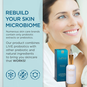 Osmosis Beauty LaFlore Enzymatic Cleanser bottle with a pump, set against a clean white background.