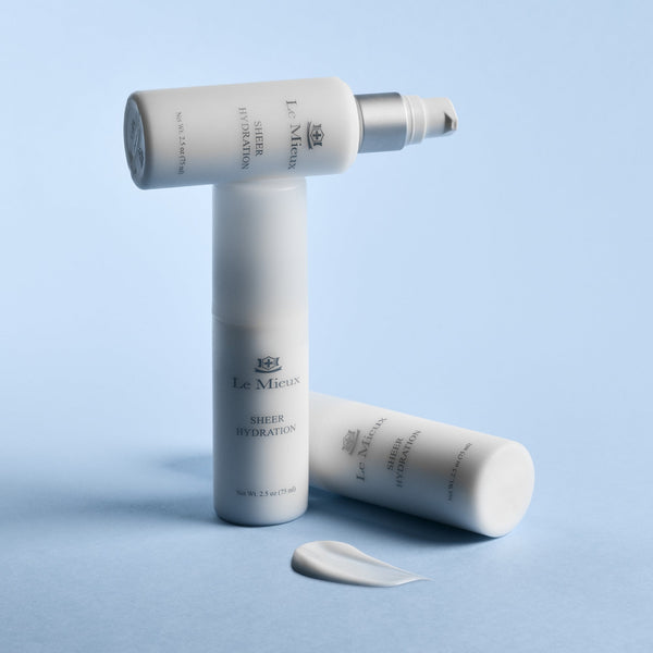 Le Mieux Sheer Hydration moisturizer in a sleek jar, showcasing its smooth, hydrating formula for healthy, luminous skin.
