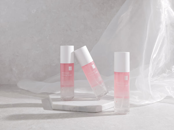 Dr. Esthe Anti-Mela Toning Toner in a 100 ml bottle with a clean, minimalist design on a white background.