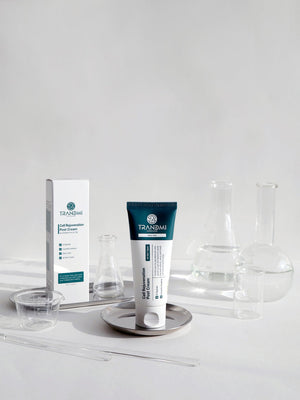 Tov Beauty Trandmi Cell Rejuvenation Post Cream 60ml in a jar, showcasing its creamy texture and elegant packaging.