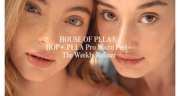TOV House of PLLA HOP+ PLLA Pro Micro Peel cell cream in a sleek jar with a white and gold design.