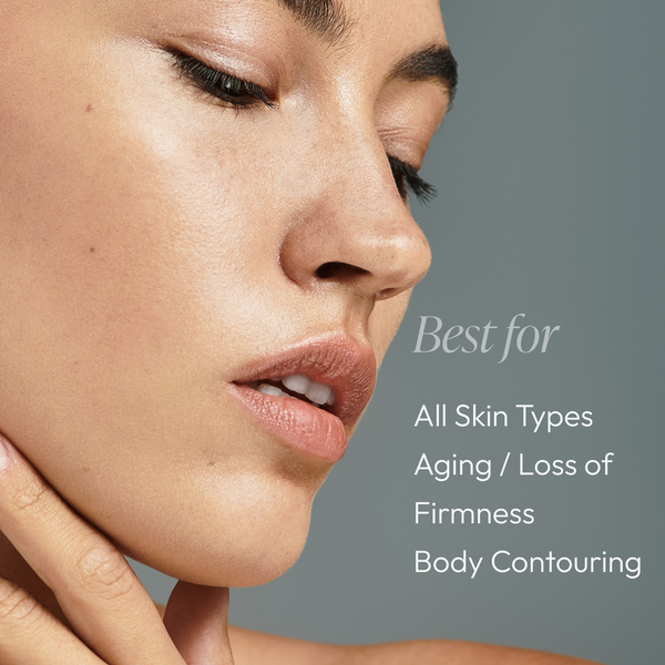 Circadia Professional Firming & Shaping Gel cleanser in a clear tube with a white cap, showcasing the gel's smooth texture.