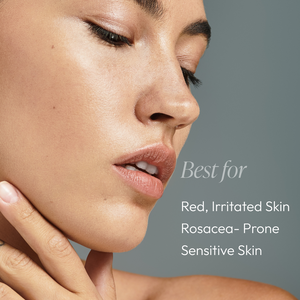 Circadia Rose-Ease Relief Cream night cream jar with a white lid and pink and white label, designed for soothing skin.