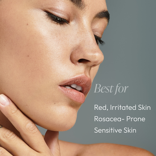 Circadia Rose-Ease Relief Cream night cream jar with a white lid and pink and white label, designed for soothing skin.