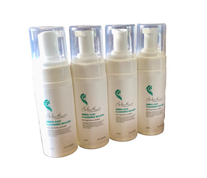 Bel Mondo Amino Acid Cleansing Mousse in a 5.07 oz bottle, showcasing light, airy texture and elegant packaging.