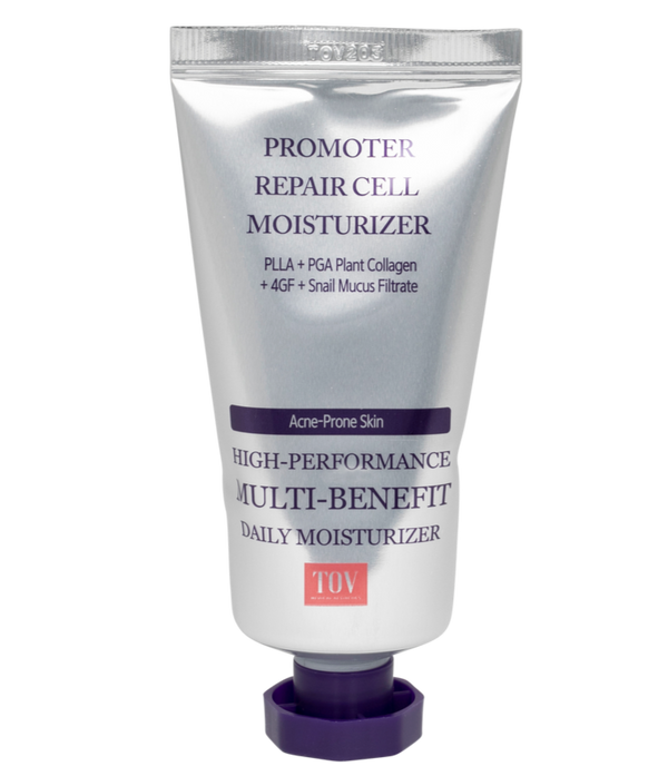 TOV HOP+ cell cream moisturizer for acne-prone skin in a 200 ml container with a sleek design.