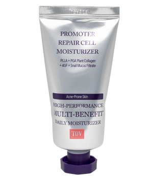 TOV HOP+ House of PLLA Promoter Repair Cell Moisturizer in a 50 ml jar, ideal for acne-safe and sensitive skin.