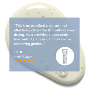 Circadia Cleansing Gel with Salicylic Acid for acne-prone skin, featuring a clear gel formula in a pump bottle.