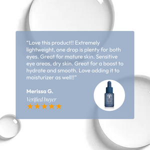 Circadia Eye Lift Serum in a sleek dropper bottle, designed to reduce puffiness and fine lines around the eyes.