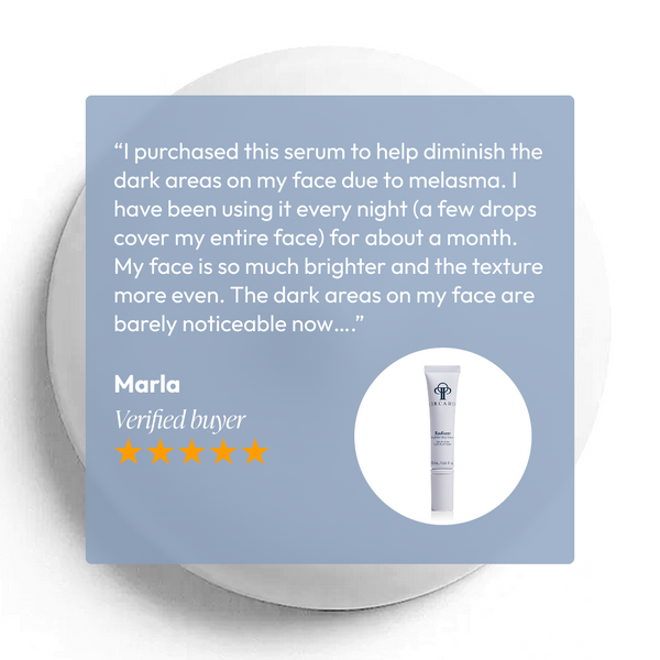 Circadia Radiant Brightening Serum bottle with clear dropper and sleek packaging, designed for skin brightening and radiance.