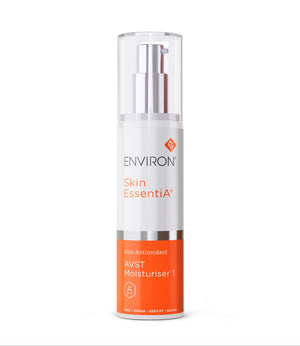 Environ Vita-Antioxidant AVST Moisturiser 1 in a 50ml tube, part of the Skin Essentia range, displayed with a clean background.