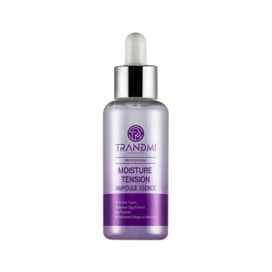Tov Beauty Trandmi Moisture Tension Ampoule-ssence in a 60ml bottle, showcasing a clear serum texture.