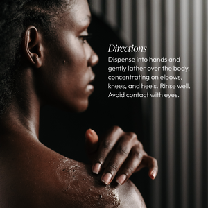 Circadia Blue Bamboo Body Exfoliator in a sleek tube, designed for smooth, refreshed skin through gentle natural exfoliation.