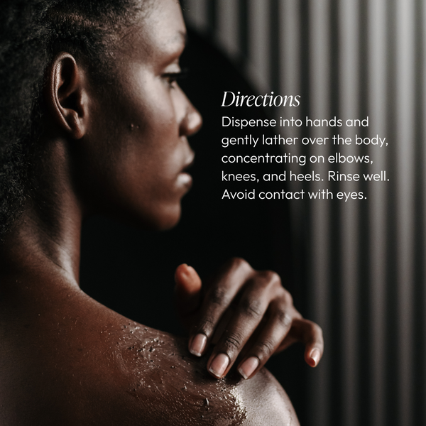 Circadia Blue Bamboo Body Exfoliator in a sleek tube, designed for smooth, refreshed skin through gentle natural exfoliation.