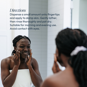 Circadia Lipid Replacing Cleansing Gel in a clear bottle, showing its smooth gel texture and clean, minimalist packaging.