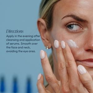 Circadia Phito-Pep 1.6 antioxidant night cream in a jar, showcasing the creamy lotion texture and product packaging.