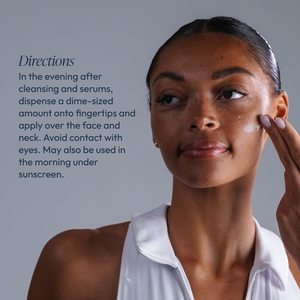 Circadia Radiant Veil Brightener night cream in a jar, with a smooth, luminous formula for brightening and evening skin tone.