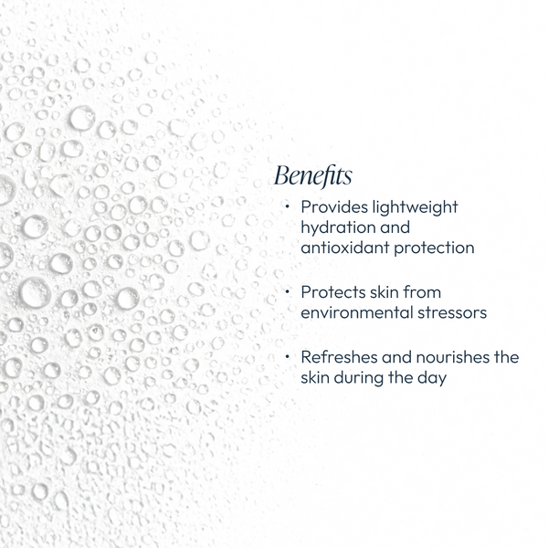 Circadia Blueberry and White Tea Hydrating Mist in a clear spray bottle with a floral design, suitable for facial skincare.