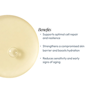 Circadia Cyto-Comm Revitalizing Serum in a sleek glass bottle with dropper for skin rejuvenation and hydration.