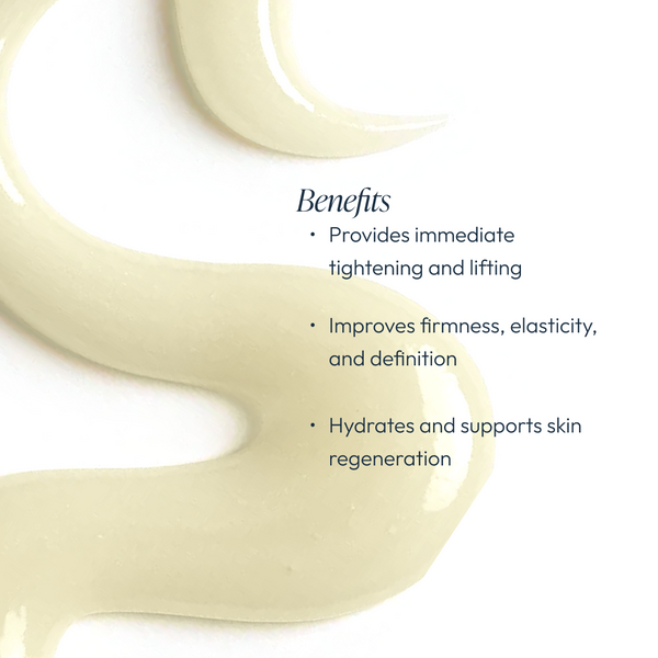 Circadia Firming & Shaping Gel in a clear jar, body treatment with gel texture for firming and shaping skin.