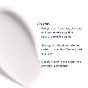 Circadia Glyco-Guard Balancing Lotion night cream in a jar with a smooth, creamy texture, designed for skin balancing and hydration.