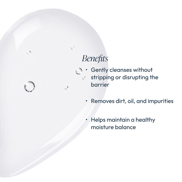 Circadia Lipid Replacing Cleansing Gel in a pump bottle, showing the clear gel formula and product label.