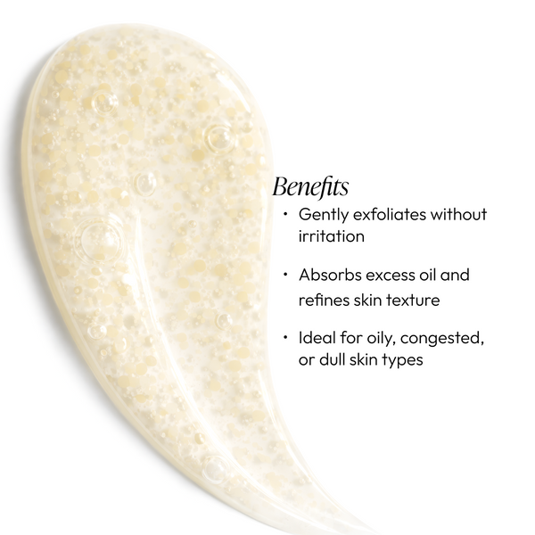 Circadia Micro-Exfoliating Honey Cleanser in a clear bottle with a pump dispenser, showcasing its gentle exfoliating formula for cleansing skin.