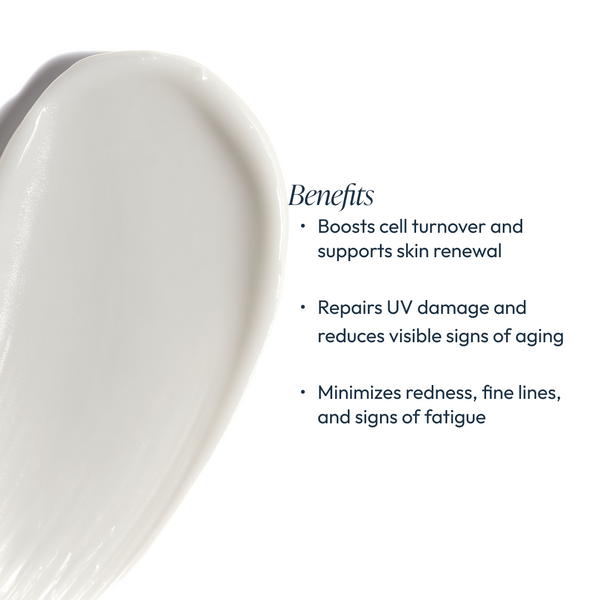 Circadia Nighttime Repair Retinol Cream jar with white lid, showing the product in a sleek, elegant container for night skincare.