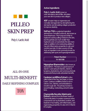 Tov Beauty Hop + Pilleo Skin Prep Daily Treatment Toner with a free brush, showcasing the sleek bottle and brush.