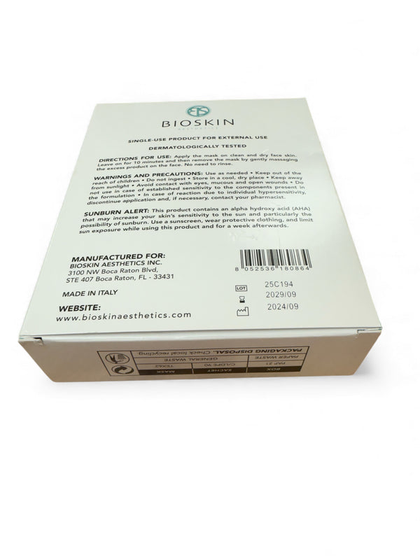 BioSkin Aesthetics BioHydraSheet Mask pack of 10, featuring hydrating sheet masks in a sleek, well-designed packaging.