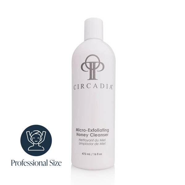 Circadia Micro-Exfoliating Honey Cleanser for gentle skin exfoliation, featuring natural honey and cleansing ingredients.