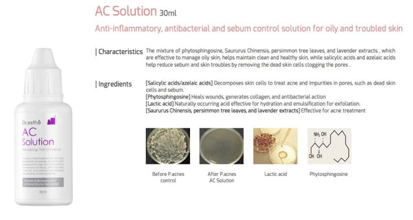 Dr.esthe AC Solution 30ML - European Beauty by B