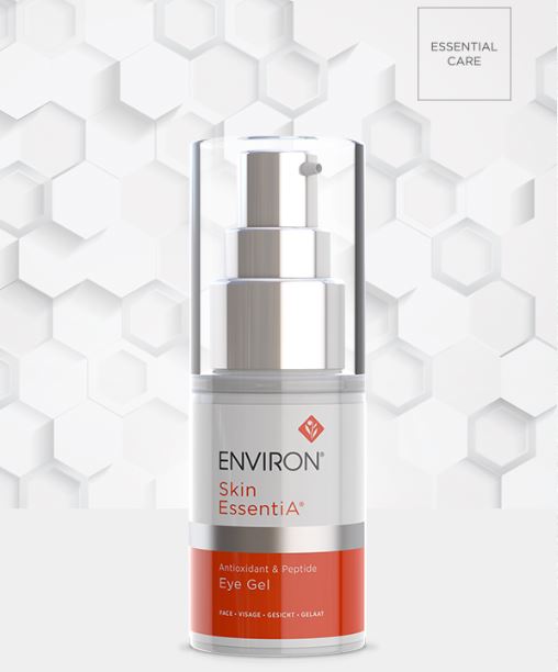 Environ Antioxidant & Peptide Eye Gel in a 15ml tube, showcasing its sleek design for skincare application.