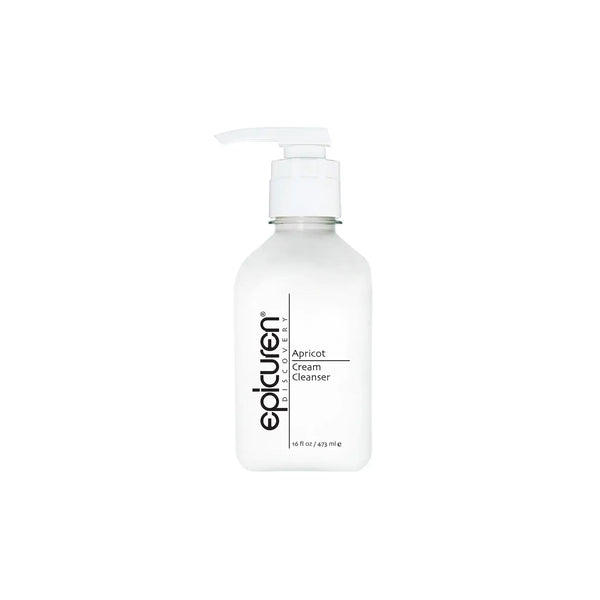Epicuren Discovery Apricot Cream Cleanser in a 16oz bottle, showcasing its creamy texture and apricot color.