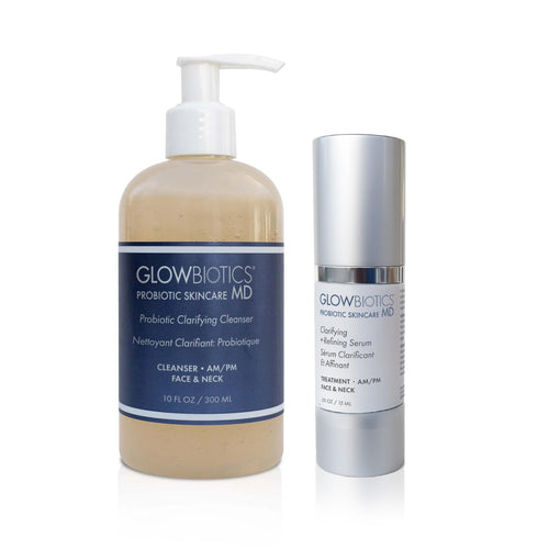 Glowbiotics Blemish Control Starter Duo: 2% Salicylic Cleanser + Acne Clarifying Treatment - product image 1
