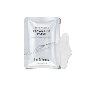 Le Mieux Boto-Needle Frown Line Patch mask for reducing frown lines, featuring a sleek design and skin-friendly material.