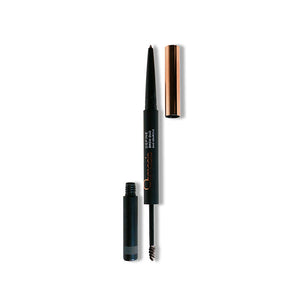 Osmosis Beauty Define Brow Duo in Cacao, featuring an open compact with brow powder and gel applicators.