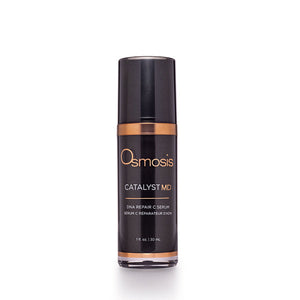 Osmosis Beauty Catalyst MD DNA Repair C Serum in a 30mL bottle with a dropper for skincare application.