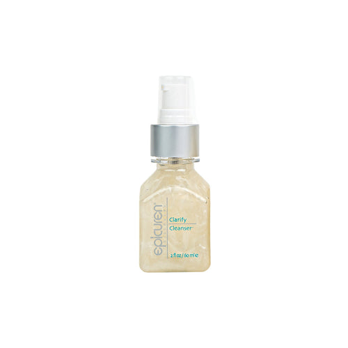 Epicuren Discovery Clarify Cleanser 2oz in a sleek bottle, featuring a refreshing gel texture for deep cleansing.