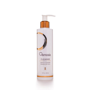 Osmosis Beauty Cleanse Gentle Cleanser in a 200mL bottle, featuring a sleek design and clear label for skincare routine.