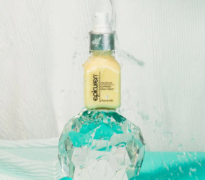 Epicuren Discovery Colostrum Luminous Glow Cream in a jar, showcasing its creamy texture and luxurious packaging.