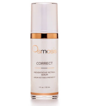 Osmosis Beauty Corrector Preventative Retinal Serum in a 30mL bottle on a clean white background.